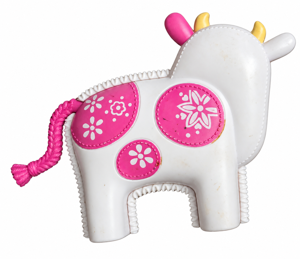Lalaloopsy Berry Jars 'N' Jam Pink & White Cow Pet – reverse view on white