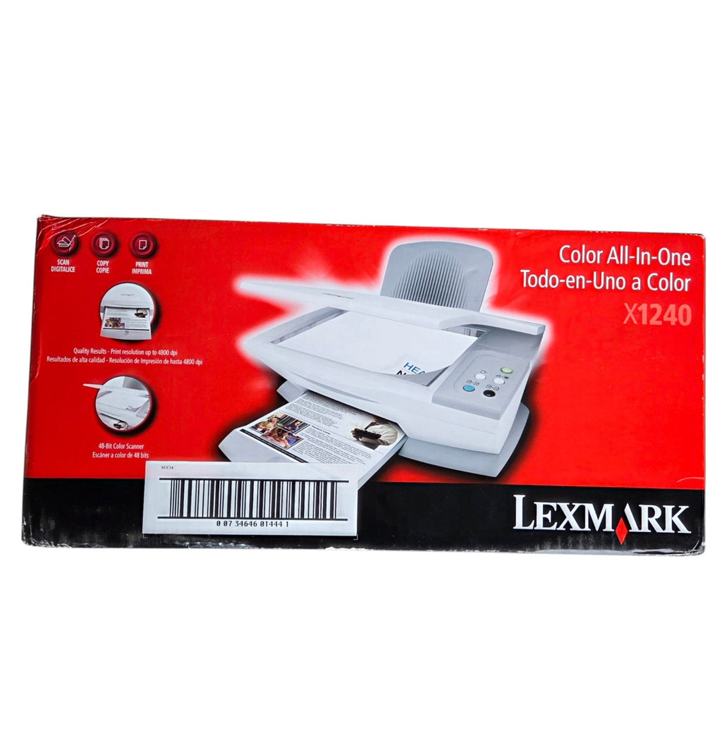 Lexmark X1240 original box opposite front