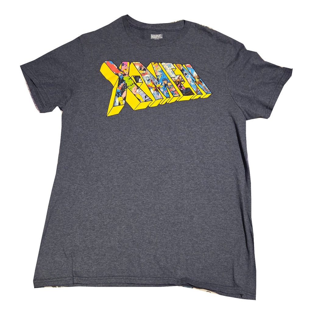 Marvel X-Men gray medium T-shirt front on white background