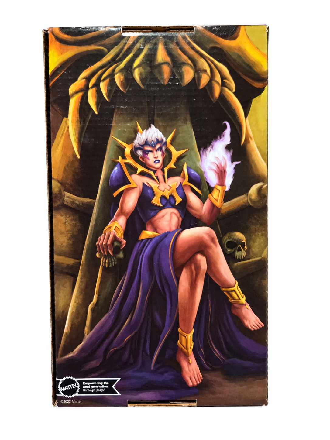 Mattel Masterverse Revelation Dark-Lyn box back artwork on white background