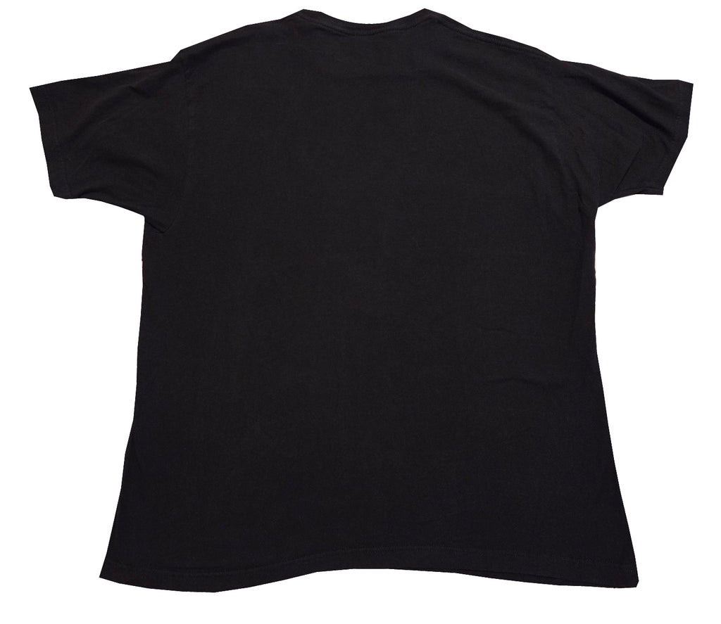 Moose Blood black bedroom graphic band T-shirt size XL, back, white background