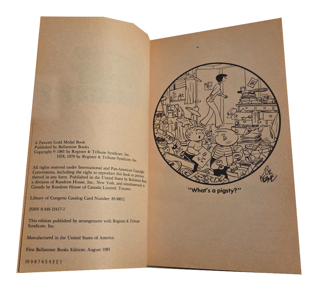 Pick Up What Things Family Circus copyright pages with fingers removed on white background
