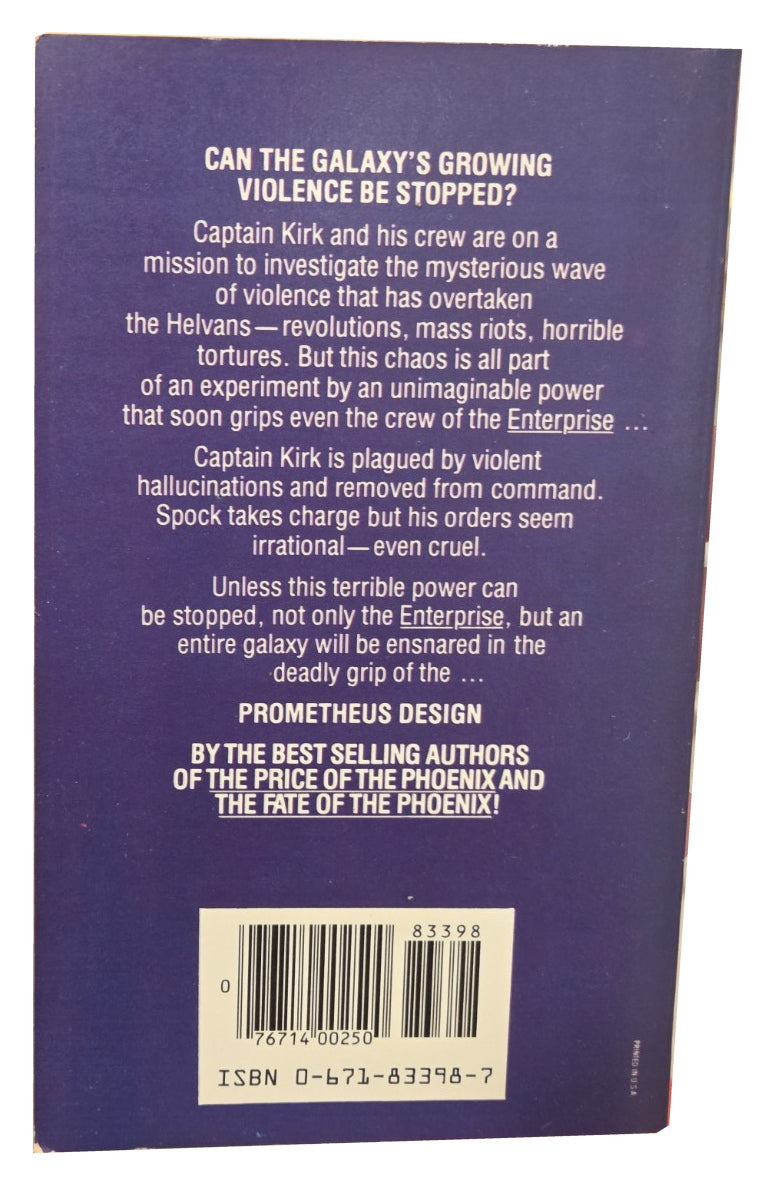 The Prometheus Design back cover