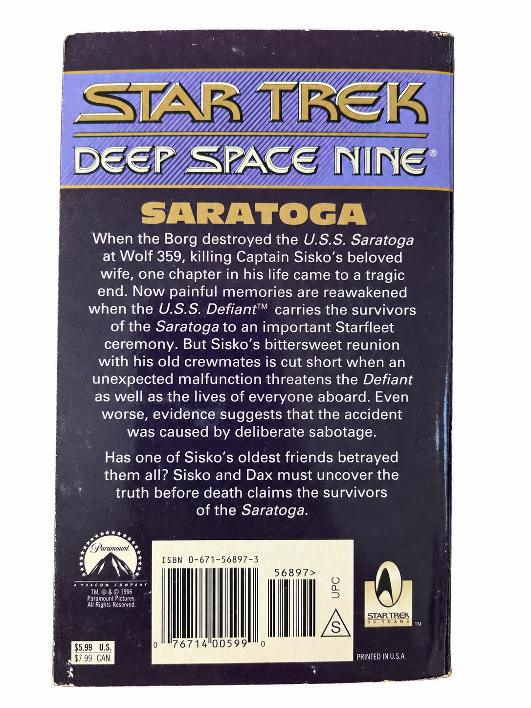 saratoga-back actual pre-owned copy