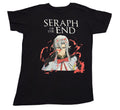 Black Seraph of the End Ferid Bathory graphic T-shirt size Medium, front, white background