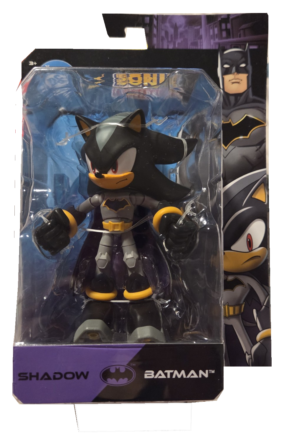 Shadow as Batman figure in original packaging against a clean white background