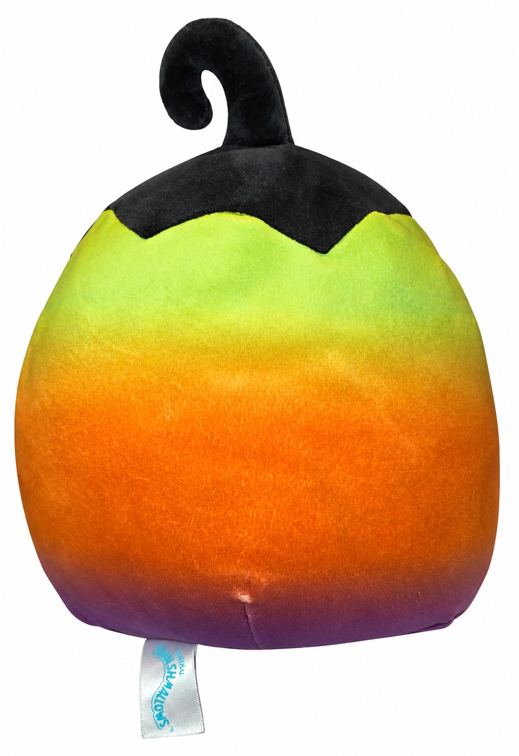 Squishmallows Johan pumpkin back view on white background