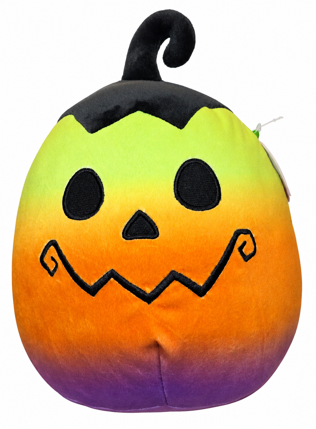 Squishmallows Johan pumpkin front view on white background