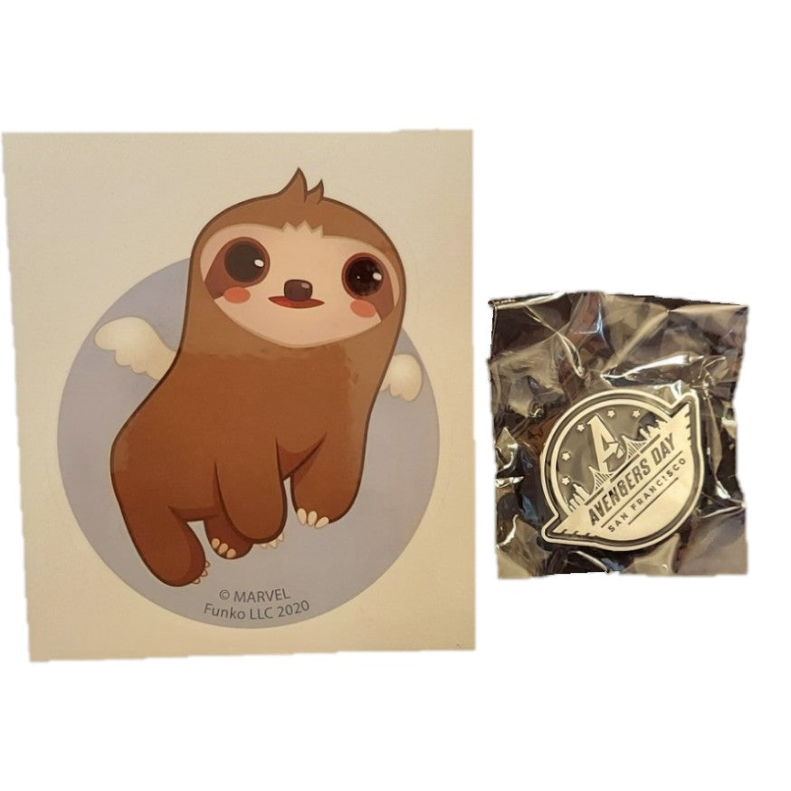 St. Nix Collectibles, Toys & Antiques Marvel Funko Avengers Gamerverse sloth sticker and Avengers Day pin set