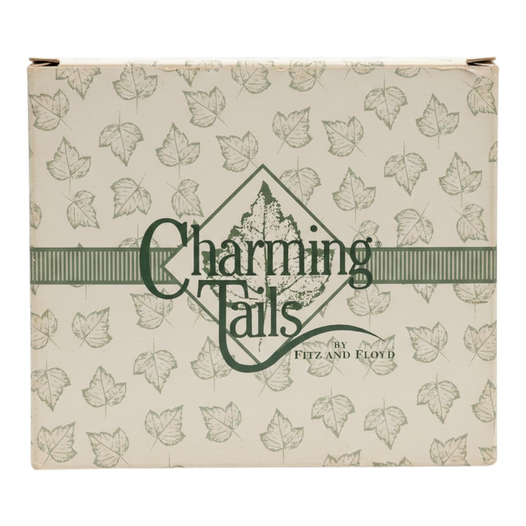St. Nix Collectibles, Toys & Antiques Charming Tails A Real Lifesaver figurine box with green leaf pattern