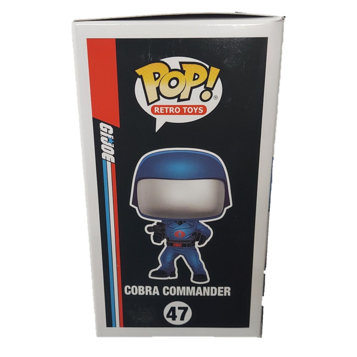 St. Nix Collectibles, Toys & Antiques G.I. Joe Cobra Commander #47 Funko POP! vinyl figure box side view