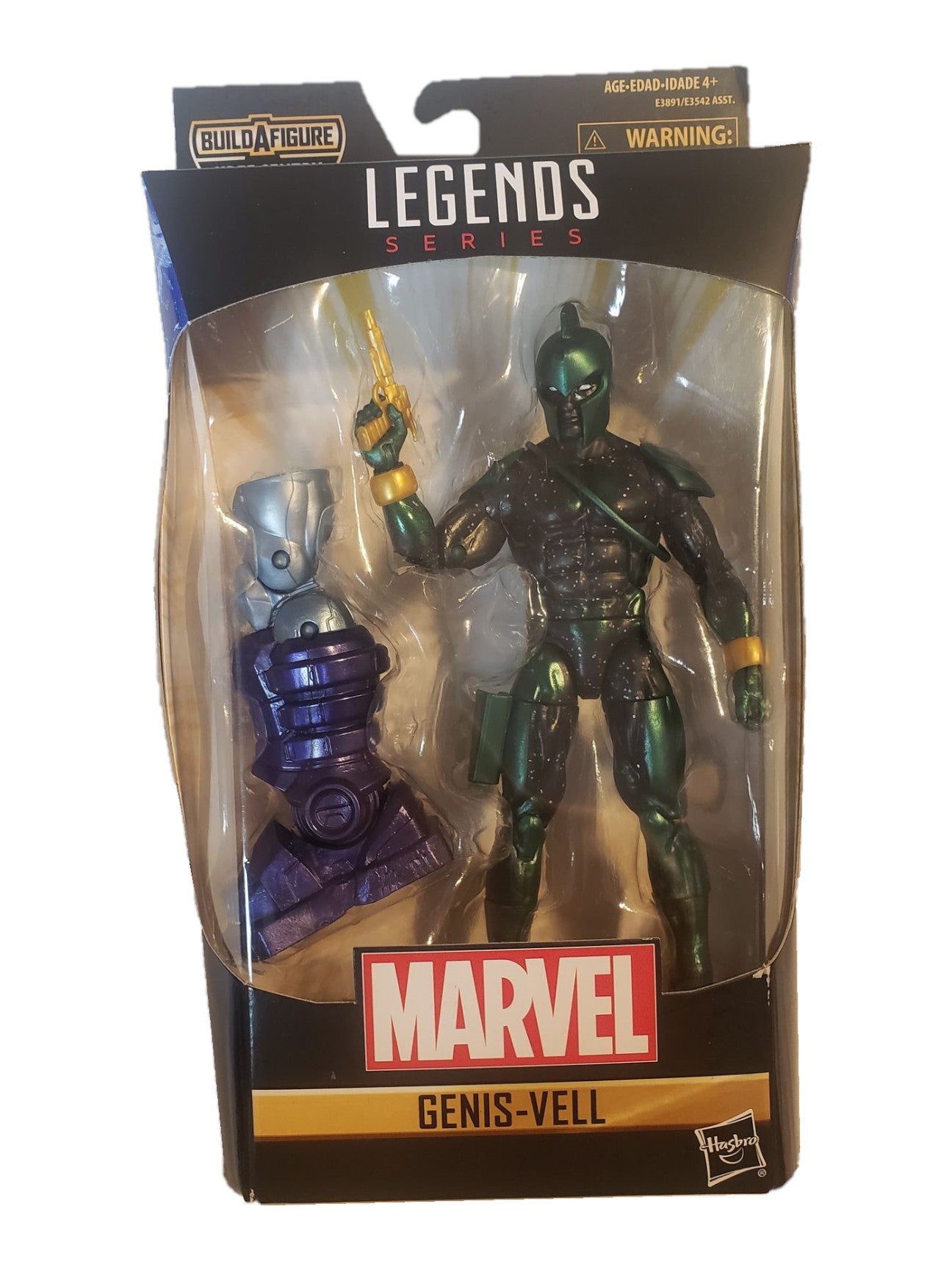 St. Nix Collectibles, Toys & Antiques Marvel Legends Genis-Vell action figure with Kree Sentry BAF leg piece in box