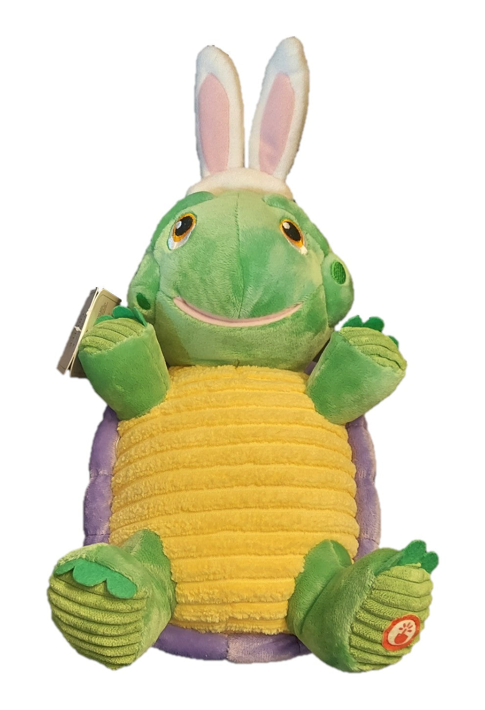 St. Nix Collectibles, Toys & Antiques 2017 Hallmark plush turtle toy with bunny ears and a purple shell