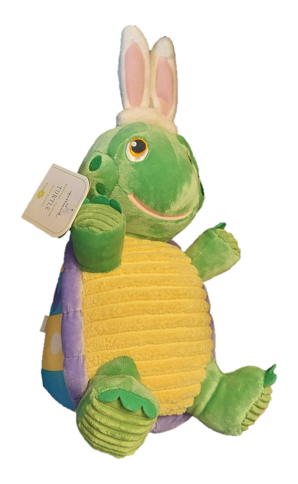 St. Nix Collectibles, Toys & Antiques 2017 Hallmark Easter plush turtle with bunny ears and a purple shell