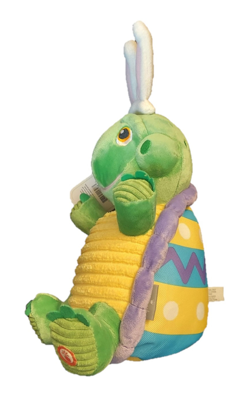 St. Nix Collectibles, Toys & Antiques 2017 Hallmark Easter plush green turtle wearing white bunny ears and a shell