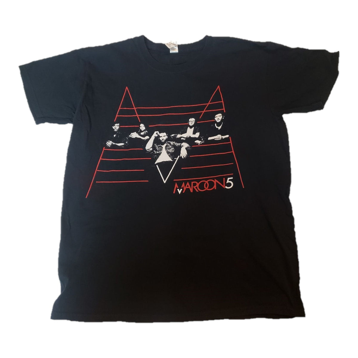 St. Nix Collectibles, Toys & Antiques vintage black Maroon 5 2011 tour band photo graphic t-shirt