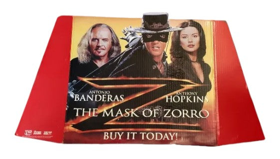 St. Nix Collectibles, Toys & Antiques vintage 1998 The Mask of Zorro movie theater counter standee with cast imagery
