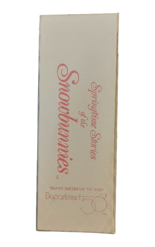 St. Nix Collectibles, Toys & Antiques Dept. 56 Snowbunnies Happy Birthday To You figurine original packaging booklet