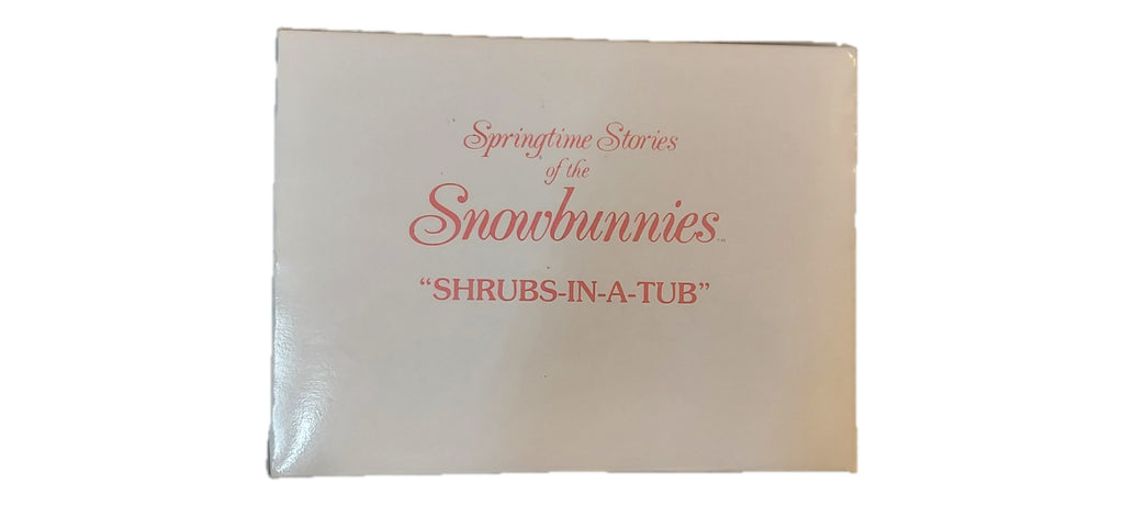 St. Nix Collectibles, Toys & Antiques Department 56 Snowbunnies Shrubs-In-A-Tub figurine box packaging