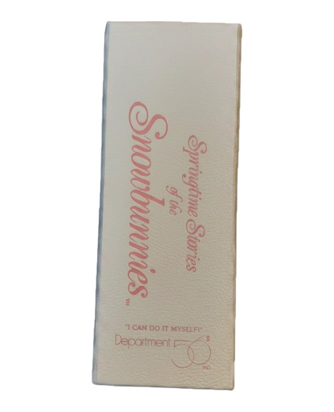 St. Nix Collectibles, Toys & Antiques Dept. 56 Snowbunnies I Can Do It Myself! figurine box with pink text branding