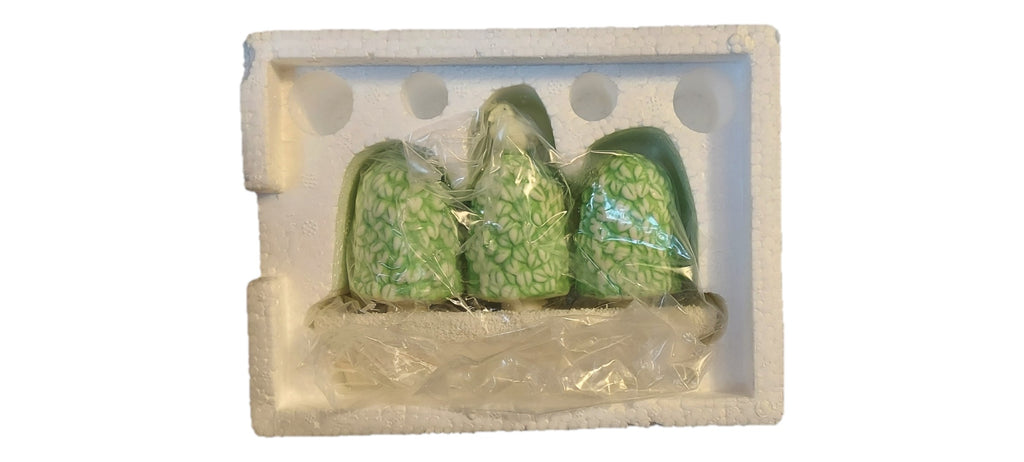 St. Nix Collectibles, Toys & Antiques Department 56 Snowbunnies Shrubs-In-A-Tub triple shrub figurine in packaging