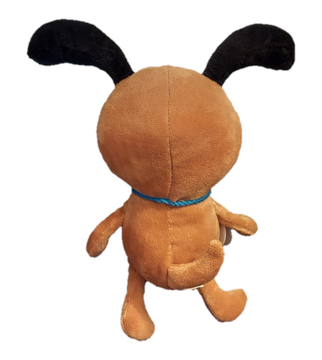 Back view of St. Nix Collectibles, Toys & Antiques Hallmark What A Great Kid Waz Up Pup plush toy with black ears.