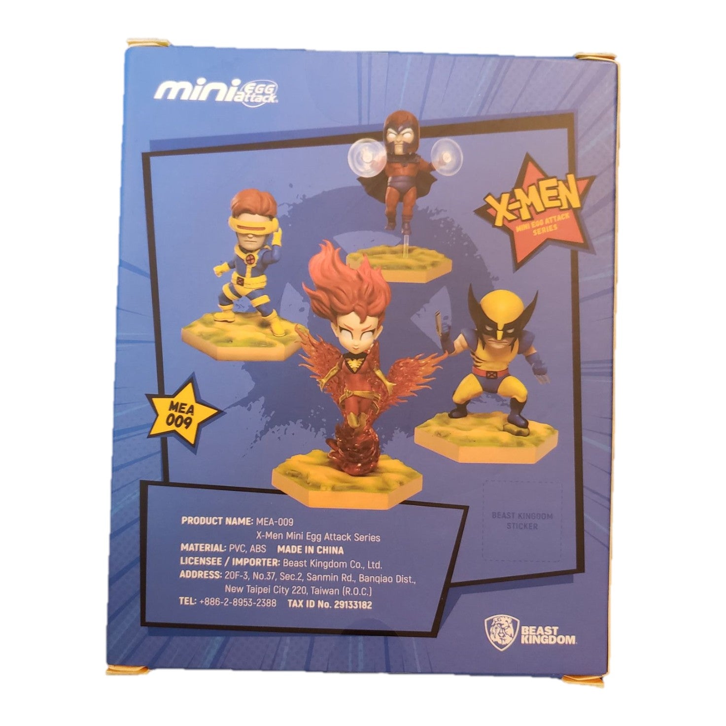 St. Nix Collectibles, Toys & Antiques Beast Kingdom X-Men Mini Egg Attack figure collection box back view