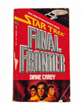 Star Trek Final Frontier paperback front cover with visible wear